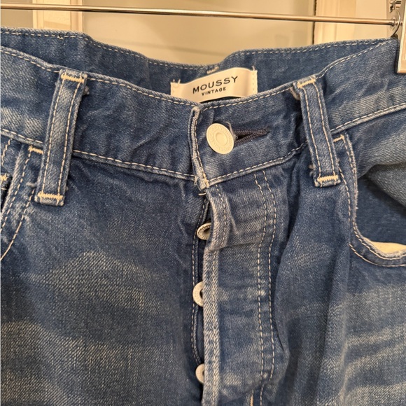 Moussy Women's Straight Leg Blue Jeans - Picture 2 of 7